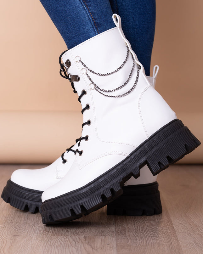 Botas Kansas - Blanco - Tienda Nébula
