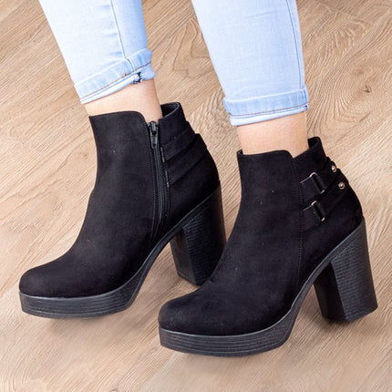Botas Sabadell - Negro Gamuza - Tienda Nébula