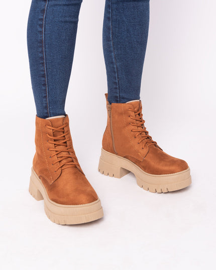 Botas San Lorenzo - Camel Gamuza - Tienda Nébula