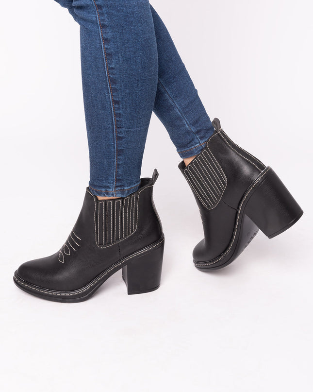 Botas Texana - Negro Cuero - Tienda Nébula