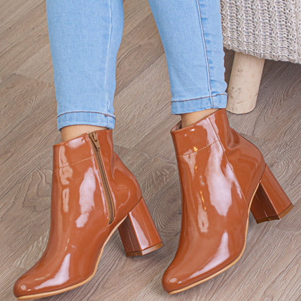 Botas Texas - Camel Charol - Tienda Nébula