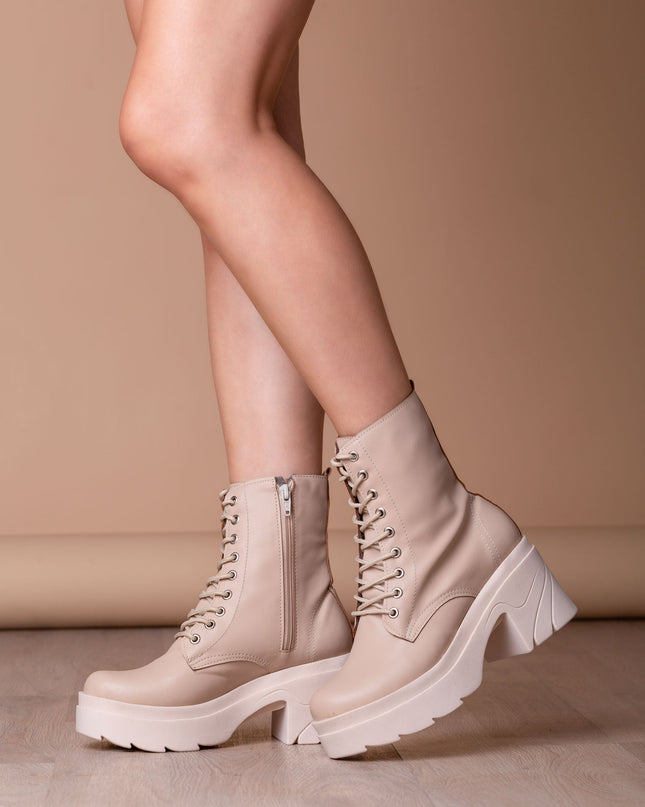 Botas Villeta - Nude Cuero - Tienda Nébula