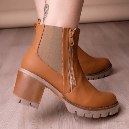 Botin Bolonia - Camel - Tienda Nébula