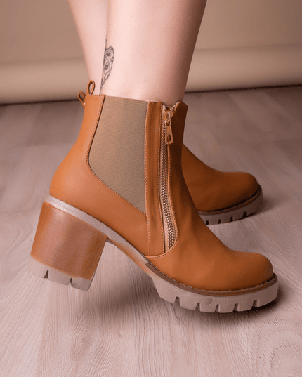Botin Bolonia - Camel - Tienda Nébula