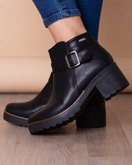 Botin Busselton - Negro Cuero - Tienda Nébula