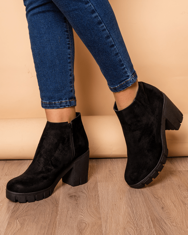 Botin Granada - Negro Gamuza - Tienda Nébula