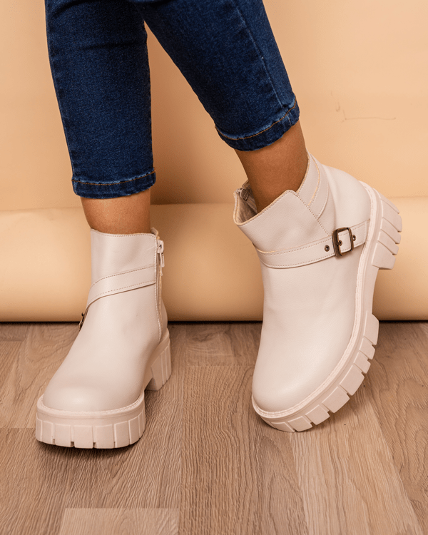 Botín Lillie - Beige - Tienda Nébula