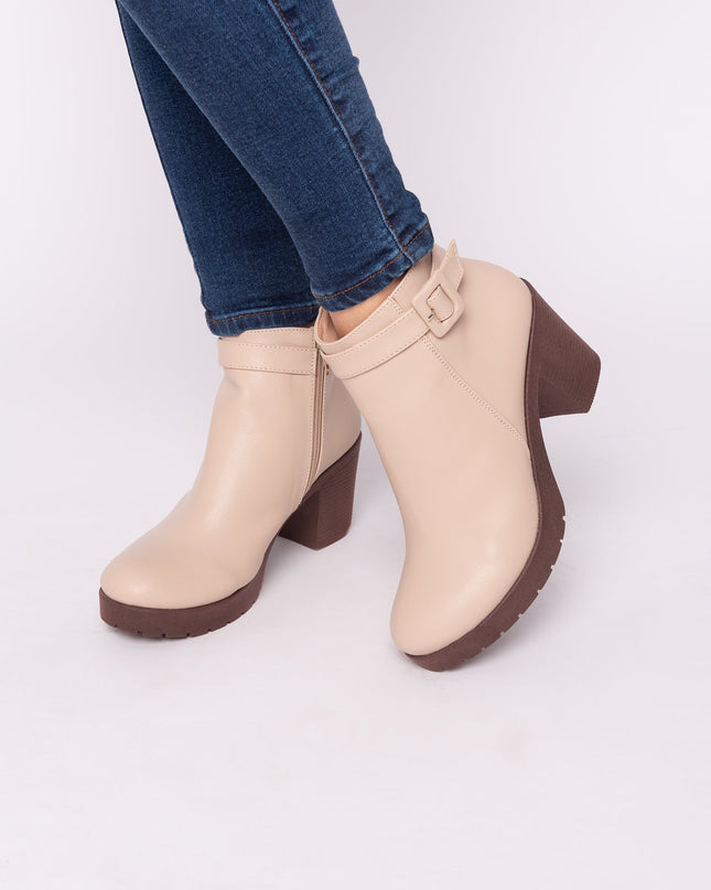 Botin Nivelles - Nude - Tienda Nébula