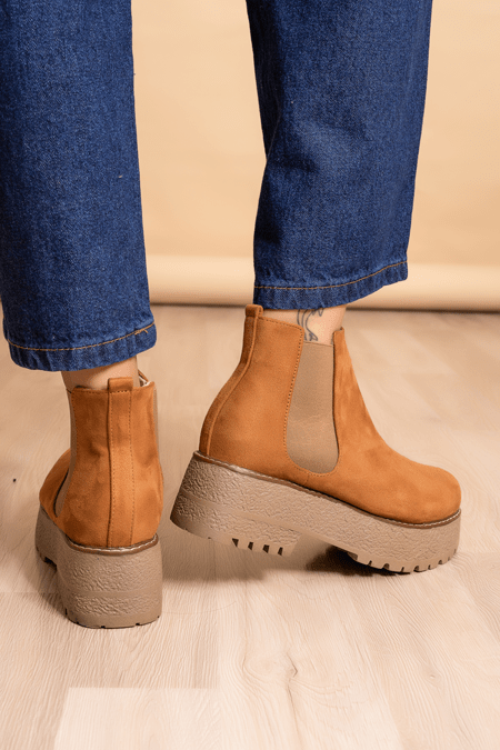 Botines Luckia - Camel - Tienda Nébula
