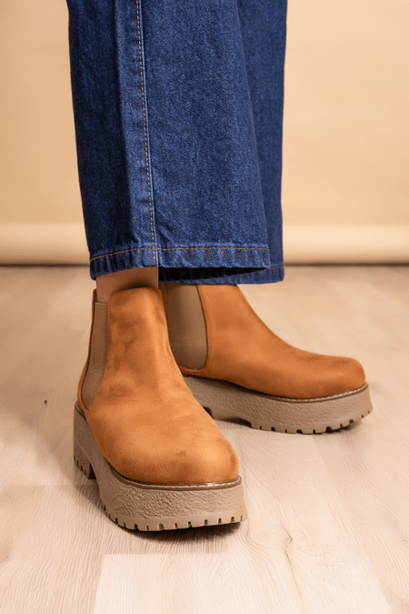 Botines Luckia - Camel - Tienda Nébula