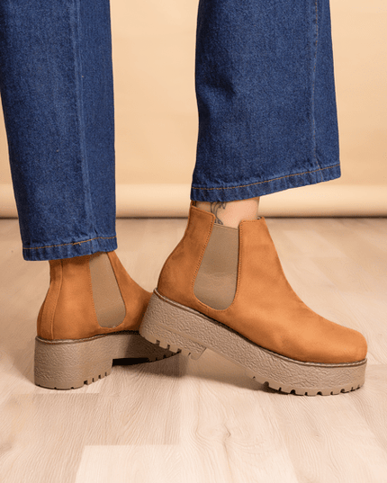 Botines Luckia - Camel - Tienda Nébula