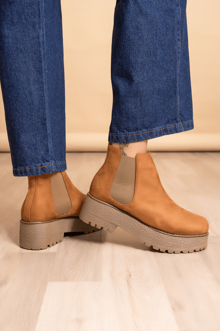 Botines Luckia - Camel - Tienda Nébula