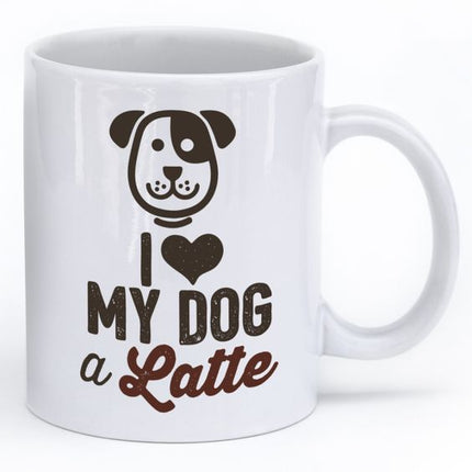 Taza personalizada - I ♥ My Dog a Latte