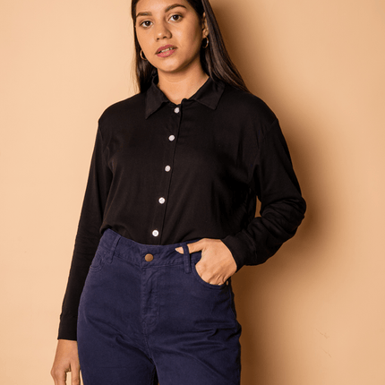 Camisa Cori - Negro - Tienda Nébula
