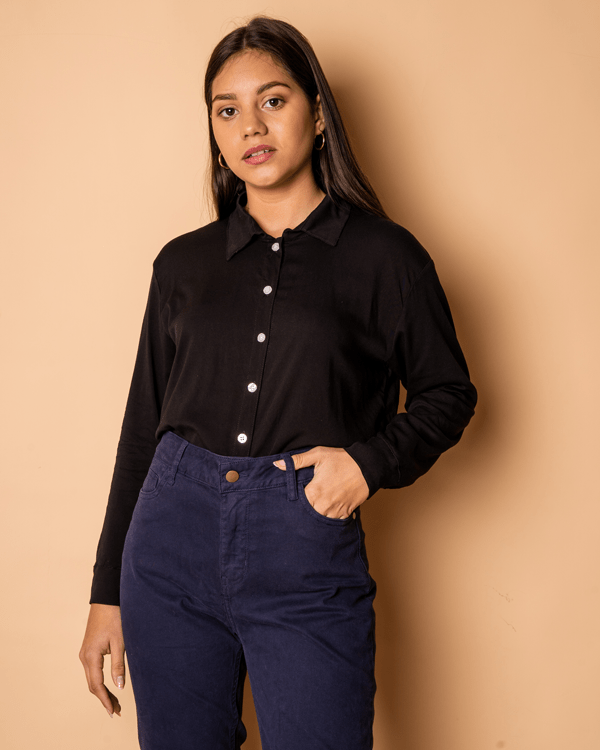 Camisa Cori - Negro - Tienda Nébula