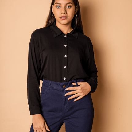 Camisa Cori - Negro - Tienda Nébula