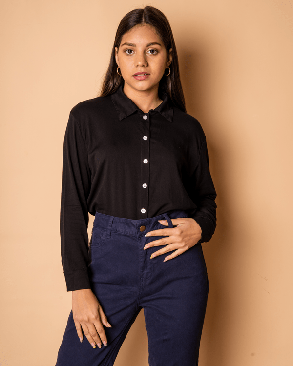 Camisa Cori - Negro - Tienda Nébula