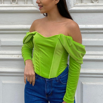 Corset July - Verde - Tienda Nébula