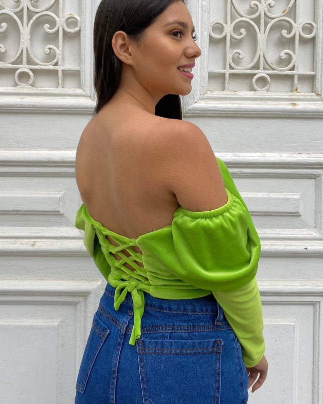 Corset July - Verde - Tienda Nébula