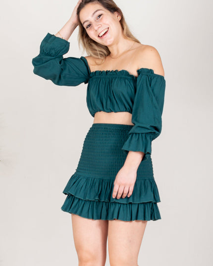 Falda Karen - Verde - Tienda Nébula