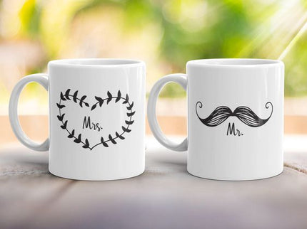 Taza personalizada - Mrs and Mr