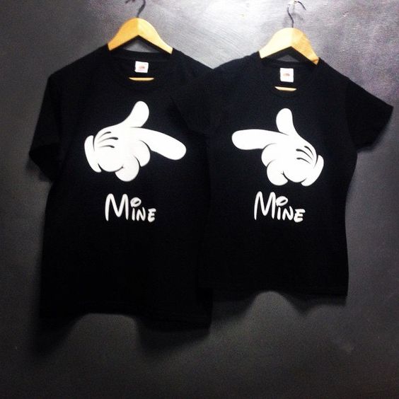Polo Personalizado Pareja - Guantes mickey