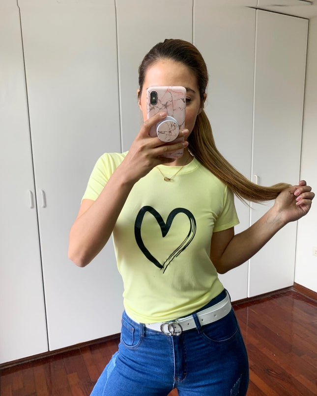 Polo Barú - Corazon— Amarillo