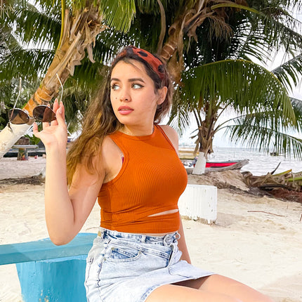 Top Yasmin - Guinda
