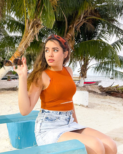 Top Yasmin - Guinda