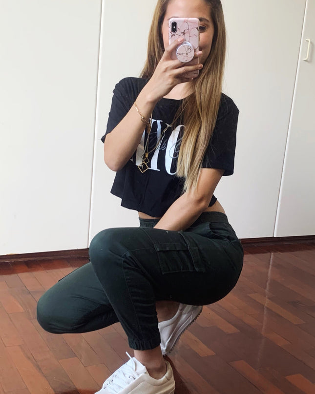 Pantalón Cargo - Verde Oscuro