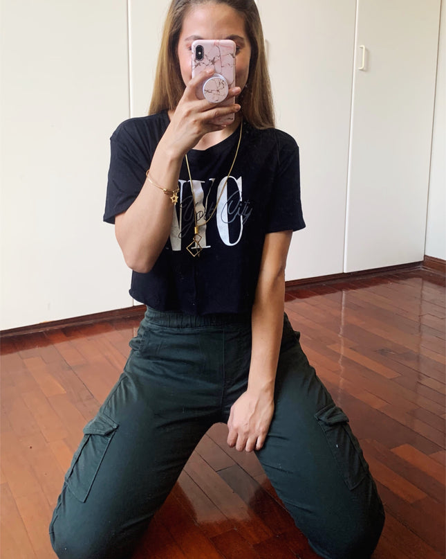 Pantalón Cargo - Verde Oscuro