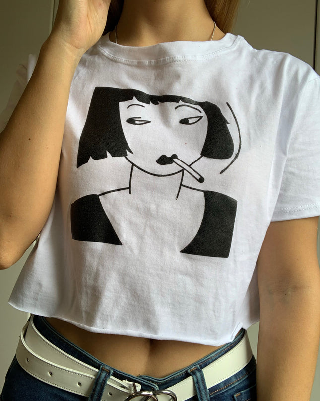 Crop Maya - Carita - Blanco