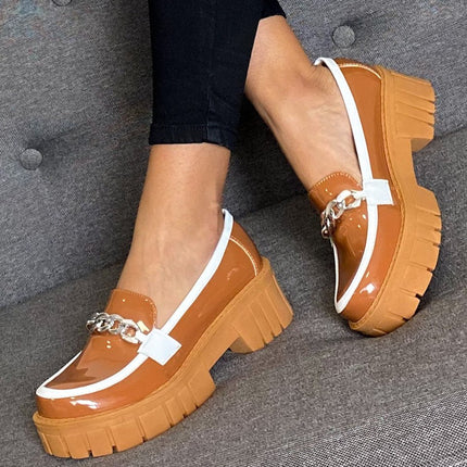 Mocasin Antalya - Camel con blanco - Tienda Nébula