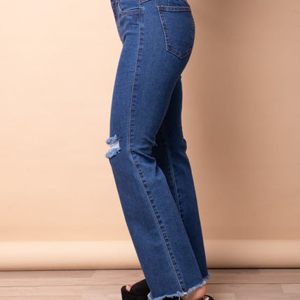 Pantalón Acampanado 4.0 - Azul Rasgado - Tienda Nébula