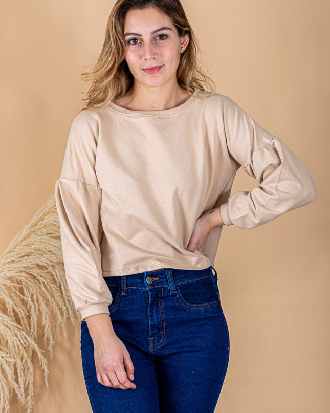 Polera Ayris - Beige - Tienda Nébula