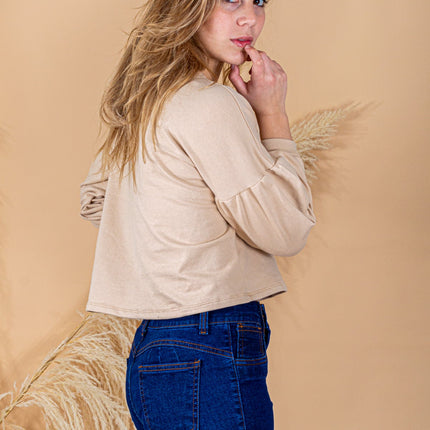 Polera Ayris - Beige - Tienda Nébula