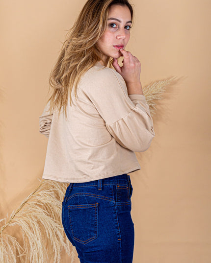 Polera Ayris - Beige - Tienda Nébula