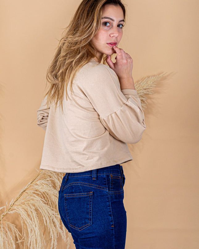 Polera Ayris - Beige - Tienda Nébula