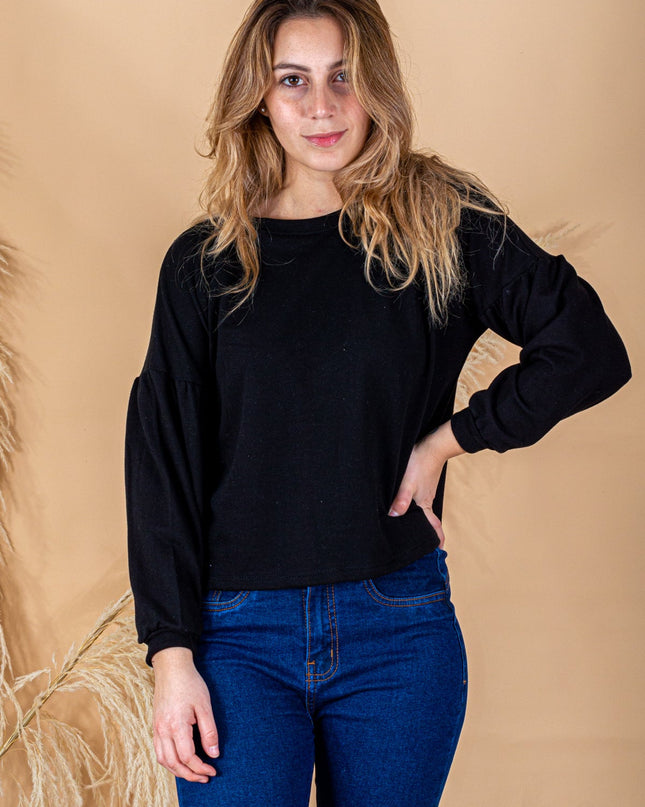 Polera Ayris - Negro - Tienda Nébula