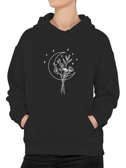 Polera Mujer - Luna y flores - Tienda Nébula
