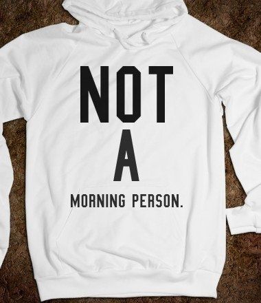 Polera Personalizada - Not A Morning Person - Tienda Nébula