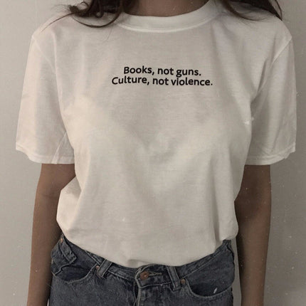 Polo Mujer - Books, not guns - Tienda Nébula