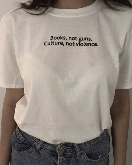 Polo Mujer - Books, not guns - Tienda Nébula