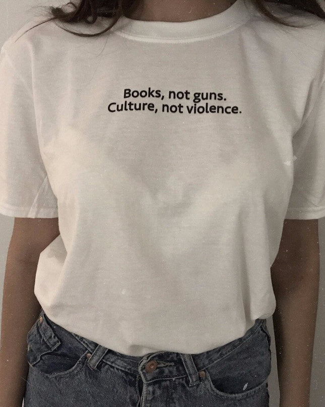 Polo Mujer - Books, not guns - Tienda Nébula