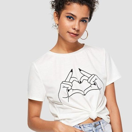 Polo Mujer - Corazon de Manos - Tienda Nébula