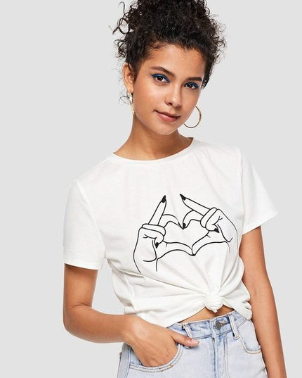 Polo Mujer - Corazon de Manos - Tienda Nébula