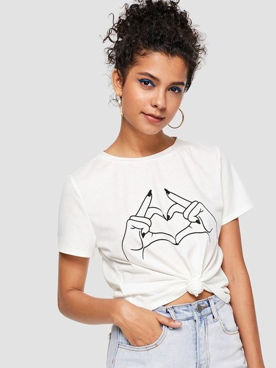 Polo Mujer - Corazon de Manos - Tienda Nébula