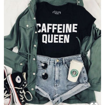 Polo Personalizado - Caffeine Queen - Tienda Nébula