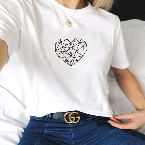 Polo Personalizado - Corazón de Cristal - Tienda Nébula