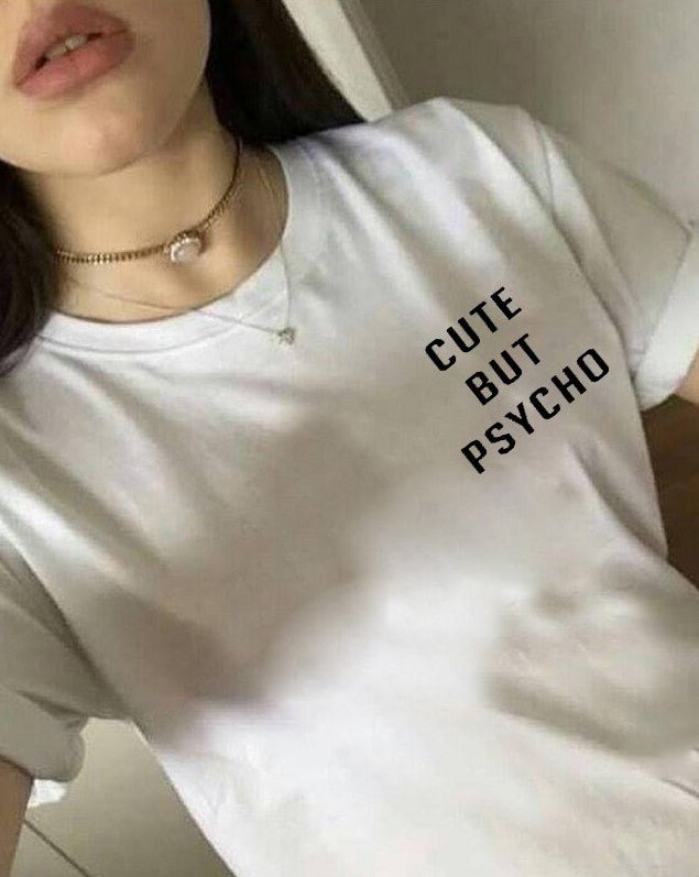 Polo Personalizado - Cute but psycho - Tienda Nébula